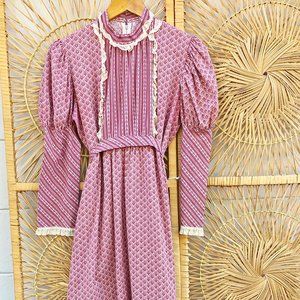 🌻SOLD🌻 Vintage Handmade Prairie Maxi Dress